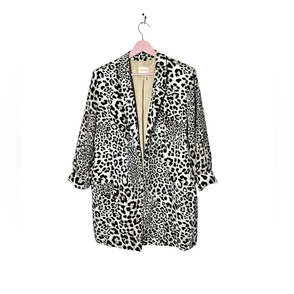 Chico's Jackets & Blazers - Chico’s leopard animal print boyfriend blazer duster Large